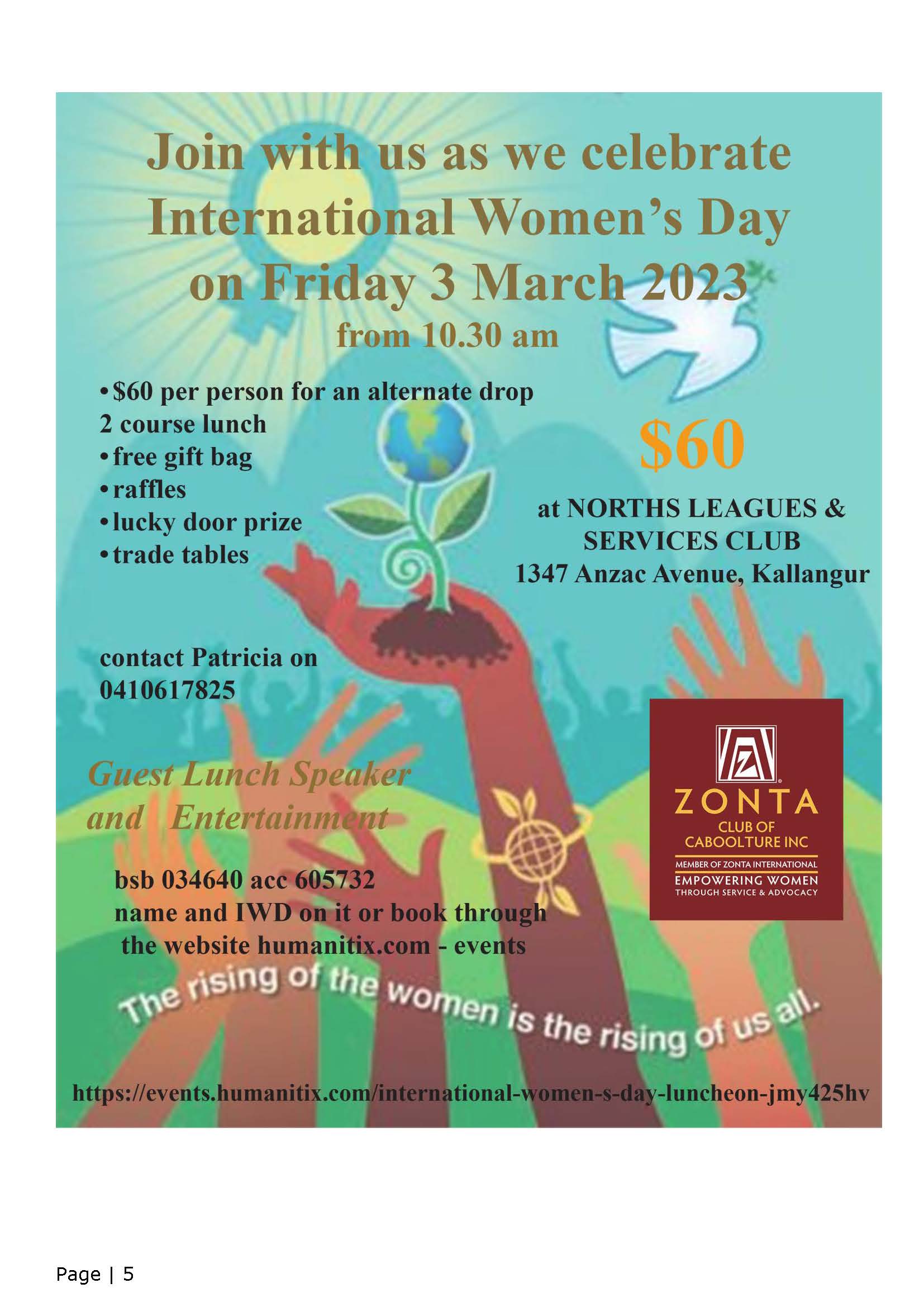 IWD 2023 Lunch - Caboolture @ Norths Leagues & Services Club
