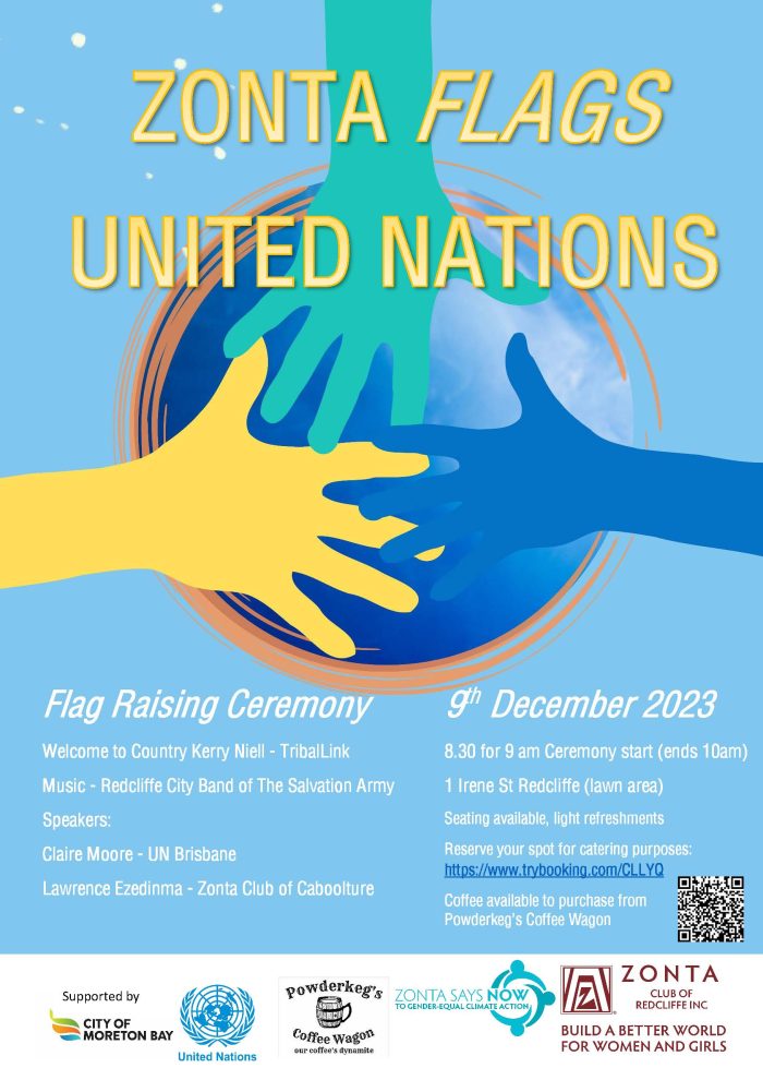 UN Flag Raising Ceremony - Redcliffe @ Lawn area, Moreton Regional Council